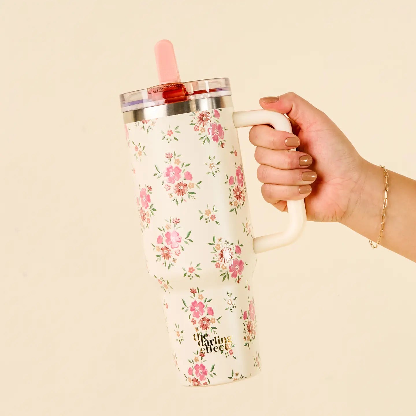 40 oz Flip Straw Tumbler Daydream Cream