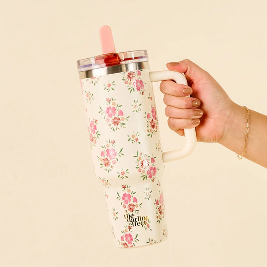 40 oz Flip Straw Tumbler Daydream Cream