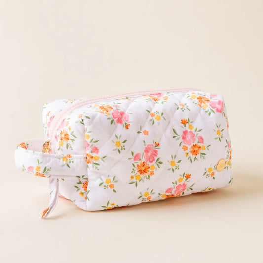 Quilted Cosmetic Pouch Daydream Cream
